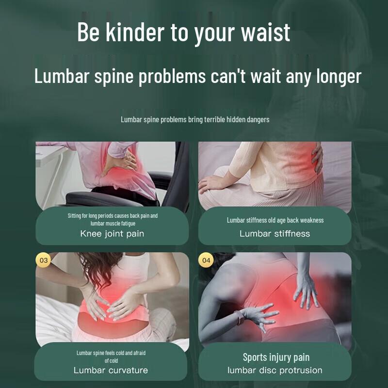 HEZHENG Warming Lumbar and Abdominal Massager