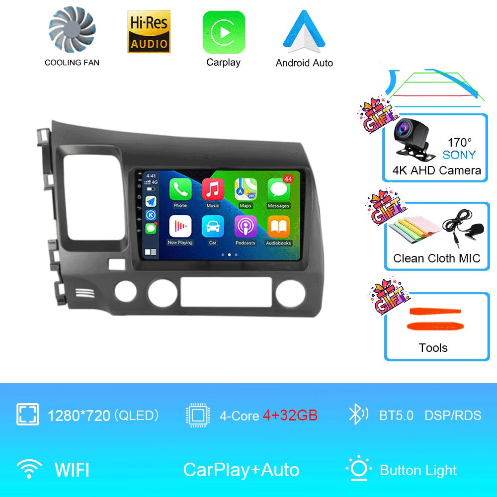 

Android 14 9 DSP автомобильный стерео радиоприемник для Honda Civic 8 2005 - 2012 Мультимедиа Видео Плеер Навигация GPS 2 Din 4G WiFi Аудио DVD CHINA