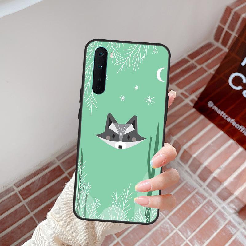 Cartoon Raccoon Kawaii Case For OnePlus 15 13 12 11 13T 13R 12R 10R 10T 8T OnePlus Nord 5 CE 3 4 Lite N20 N30 Cover