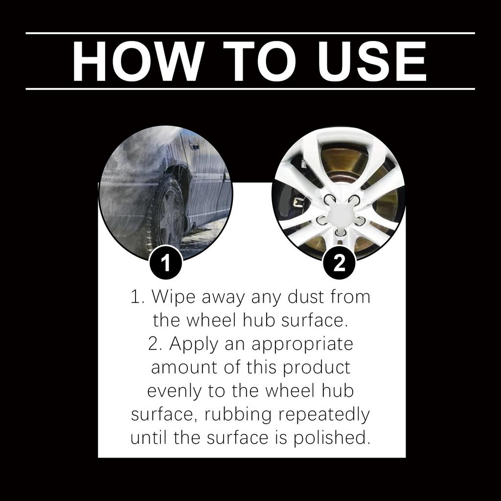 Wheel Hub, Wear, Scratch Cover Up And Restoration Care Cream