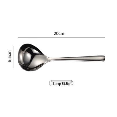 Ruhan 3-Piece 304 Stainless Steel Long Handle Soup Ladle Set