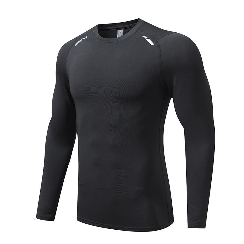 2024 Spring & Autumn Men's & Kids' 5-Piece Quick-Dry Fitness Set: Compression Shirt & Hooded Jacket for Running