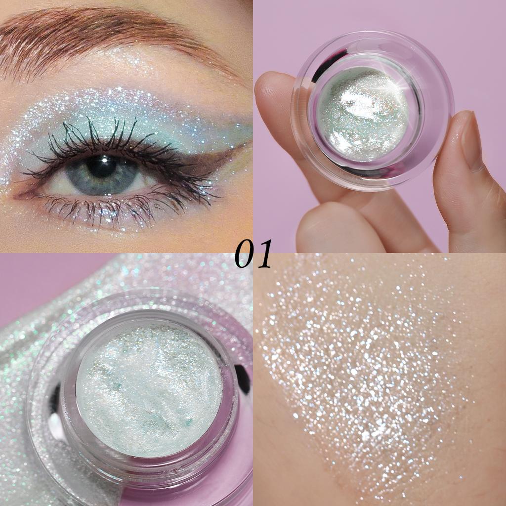 7 Color Liquid Eyeshadow Waterproof, Non-sticky Rmt Highlighter & Smoky Eyeshadow with Vivid Color Payoff Cosmetics