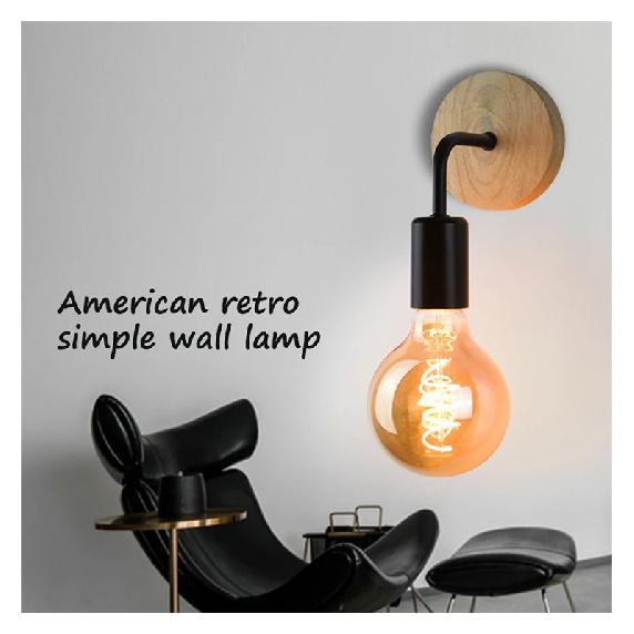 LED Wall light Sconces Fixtures 110V/220V E27 Iron Retro LED Wall Lamps Indoor Lamp Kitchen Bedside Living Room Bedside Lamp