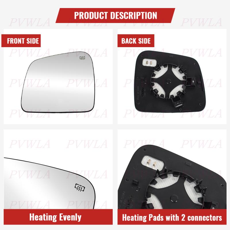 Heated Lens For Dodge Durango 2014 2015 2016 2017 2018 Rearview Mirror Glass Car Accessories 68092053AB CH1325129