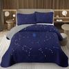 12 Constellation Astrology Bedspreads Zodiac Coverlet Boho Exotic Twin King Bedding Set Reversible Grey Quilted Bedspread Cover