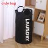 Portable Collapsible Round Laundry Basket Oxford Cloth Waterproof Storage Bag For Home Use