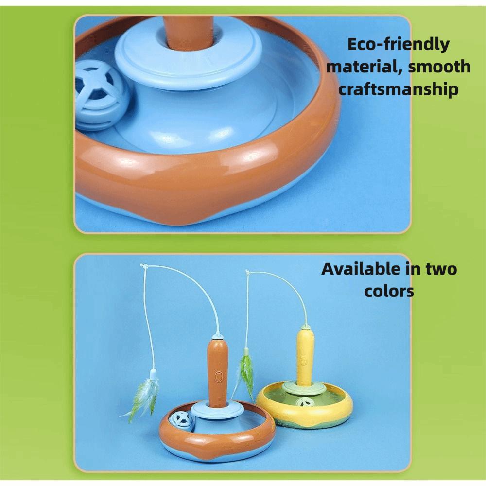Interactive Pet Electric Cat Toy 360° Rotating Cat Specific Toy  Pet Exercise