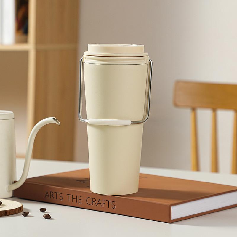 Cup Coffee Thermos Fashion Simple Outdoor Portable Car Ladies Stainless Steel