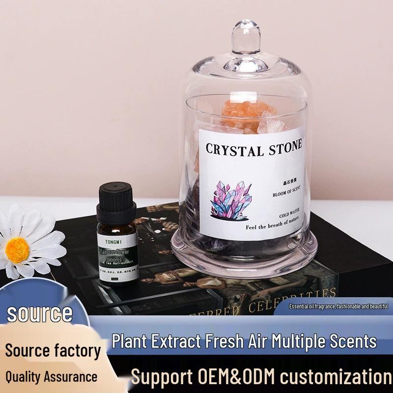 Golden Bell Jar Aromatherapy Diffuser Gift Set - Long-lasting Flameless Fragrance for Girlfriend Lavender