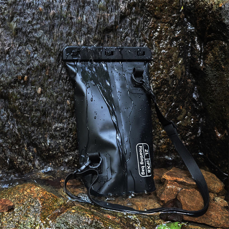 2L PVC Swimming Pack Dry Bag Touch Screen Outdoor Waterproof Shoulder Kayak Bags Trekking Drifting Rafting Surfing Boating Bags