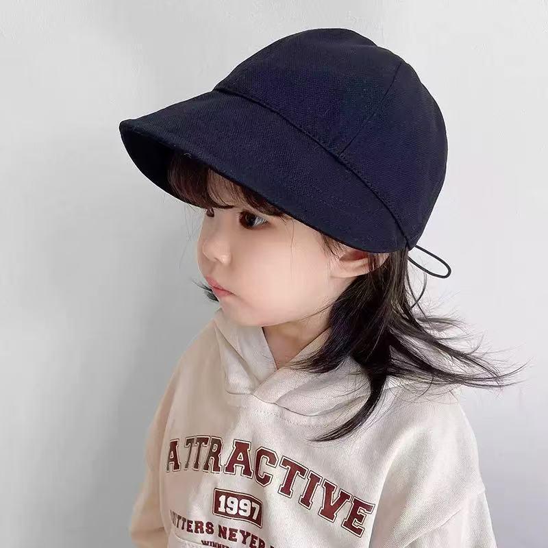 Kids' Spring/Autumn Baseball Cap, Infant Flat Cap, Sun Protection Bucket Hat for Boys & Girls