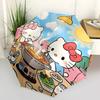 1pc Hello Kitty Automatic Opening/Closing Umbrella with Foldable Design and Iron Frame - Perfect Gift for Fans, Travelers, and Daily Use.A103