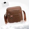 Multilayer Business Leather Crossbody Shoulder Bag for Men Lightweight Travel Casual Messenger Satchel Bags