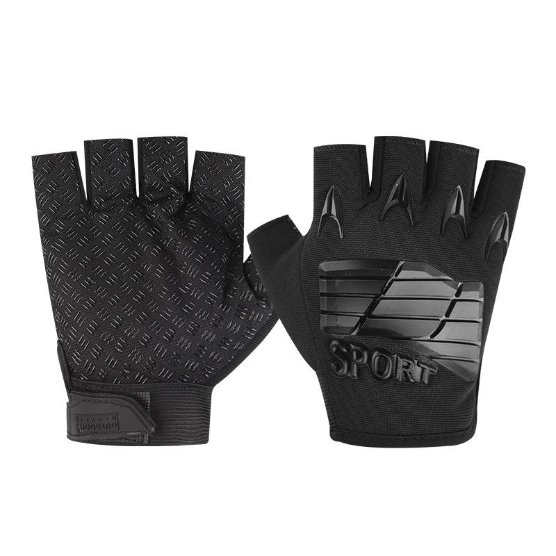 Tactical Half Finger Gloves Men's Outdoor Sports Cycling Training Anti Slip and Wear Resistant Protection Operations Military Fan Seal Special Forces