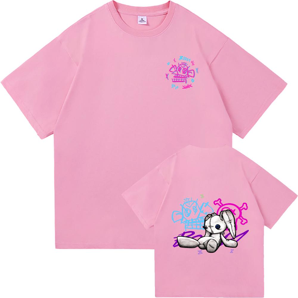 Arcane 2 T Shirts Fashion Men Harajuku Aesthetic Retro Anime Vi Jinx Tshirt Unisex High Quality Cartoon Vintage Cotton Tee Shirt