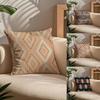 ART Native Fabric Pattern Pillow Case Comfort Sofa Bed Silky Elegant Invisible Zipper Custom Decorative Cushion Cover