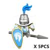 Medieval Ancient Castle Green Dragon Raven Knights Armour Assemble Scene Building Block Figures Children's Bricks DIY Toys Gifts