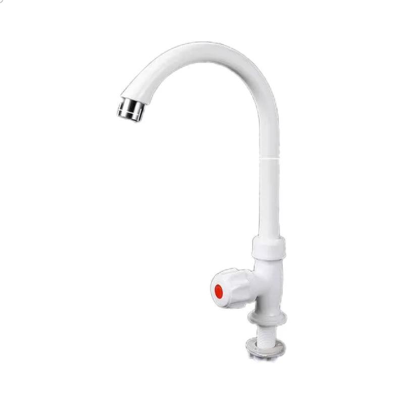 Plastic Faucet for Household Kitchen Sink Single Hole Anti-splash Universal Courtyard Kitchen Bathroom Basin Faucet KitchenCrane