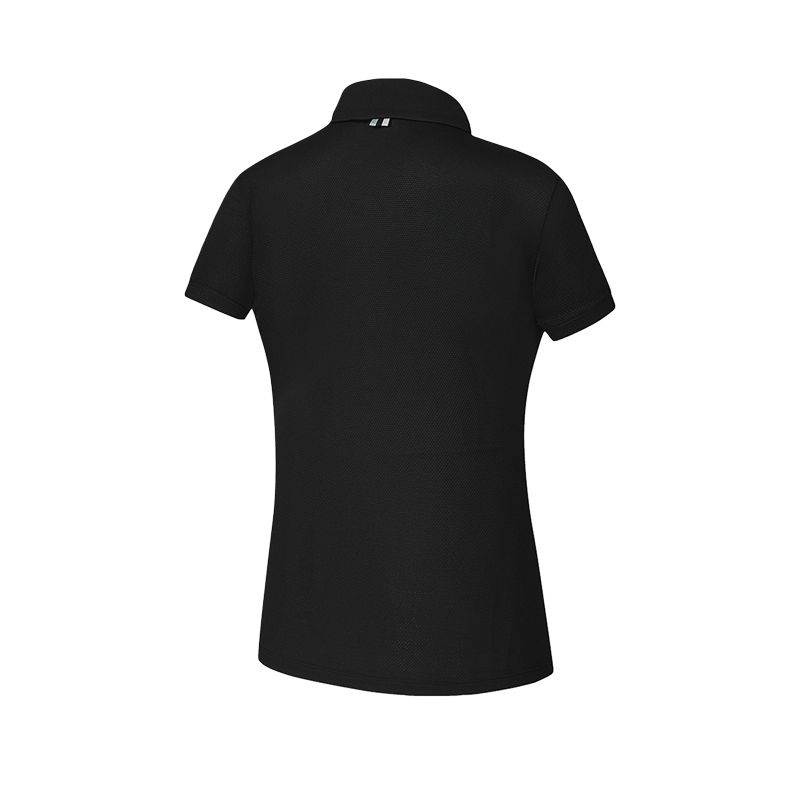 Fila Golf Series SS25 Solid Color Comfortable Simple Short Sleeve Polo Shirt Women Tops A11W535126FBK