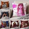Singer P-Pink P-Pantheress Cushion Cover Throw Pillow Cover Hidden Button Durable Polyester Chair Cushion