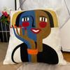 New Style Embroidery Abstract Pillowcase Cushions Covers Picasso Decorative Throw Pillows For Sofa Car  45x45cm