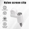 24Pcs Strong Window Screen Fasteners with Metal Screws Nylon Window Screen Retainers Upgrades For Storms Defense
