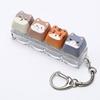 Mini Size Animals Printed Keycap Keychain Detachable Stress Relief Bag Pendant  Friends Gift