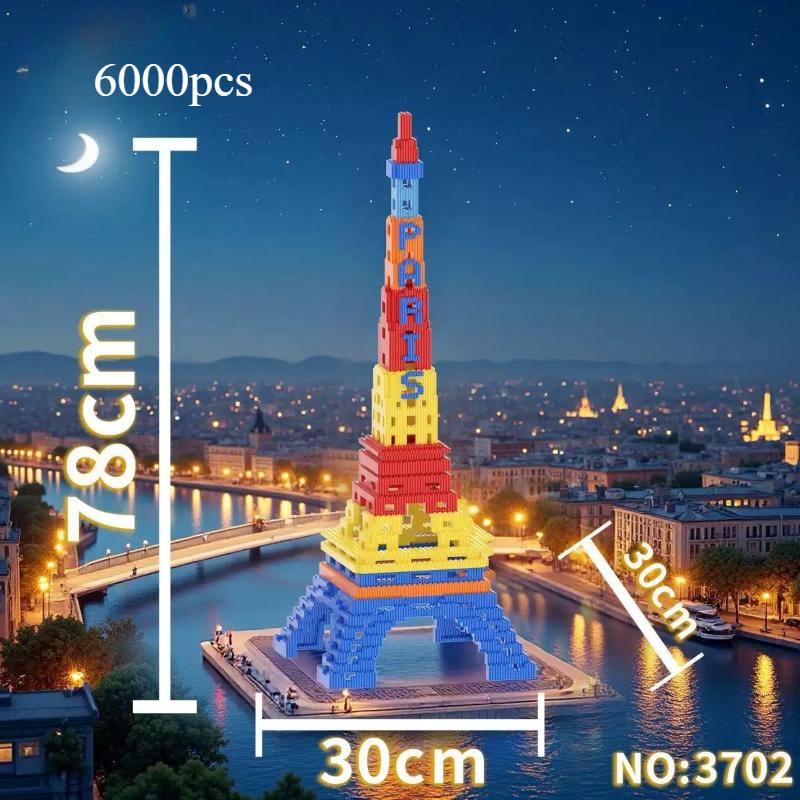 

78cm High Paris Tower Building Assembly Block Toy Small Particle Brick Children s Adult Birthday Gift Collection