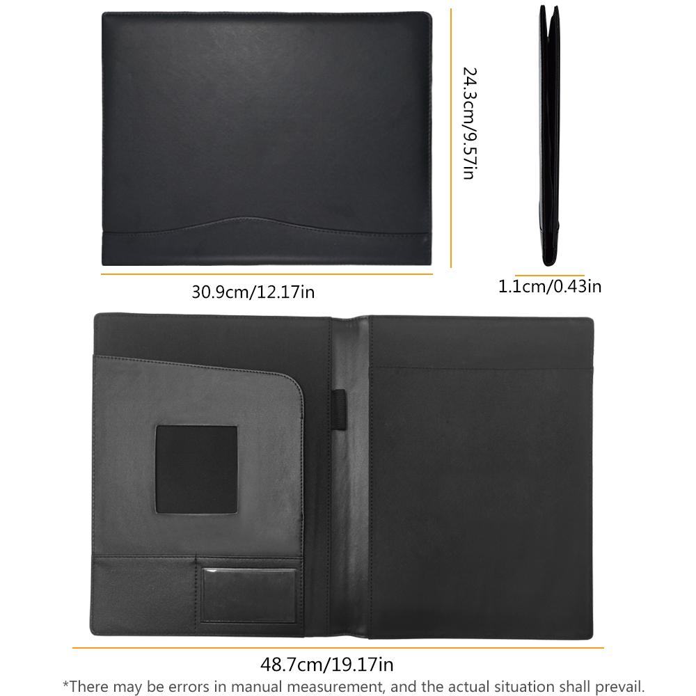 Business Padfolio Organizer Document Planner Portfolio Binder Storage Pocket