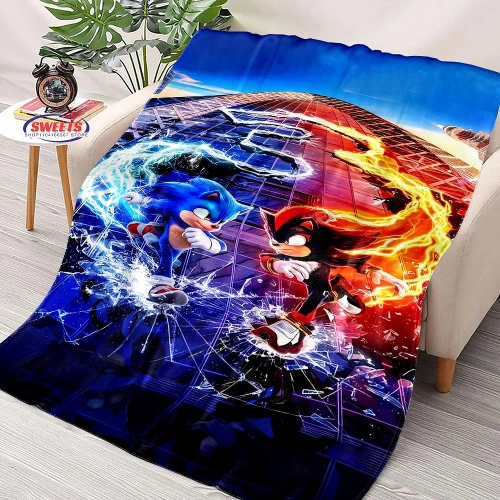 HD Hedgehog Cartoon Soft Flannel Blanket for Bed Bedroom Sofa Picnic, Warm Throw Blanket for Cover Outdoor Leisure Nap Trip Gift