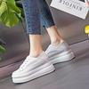 New Heightening Leather Little White Shoes Thick-soled Casual Versatile Little White Shoes Half-drag Sandals Small Shoes
