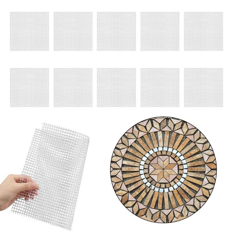 Mosaices Mesh for Back Mounted Mosaices Tile Fiberglass Mosaices Mesh Backing Boast for Tile Installation Supplies Tool