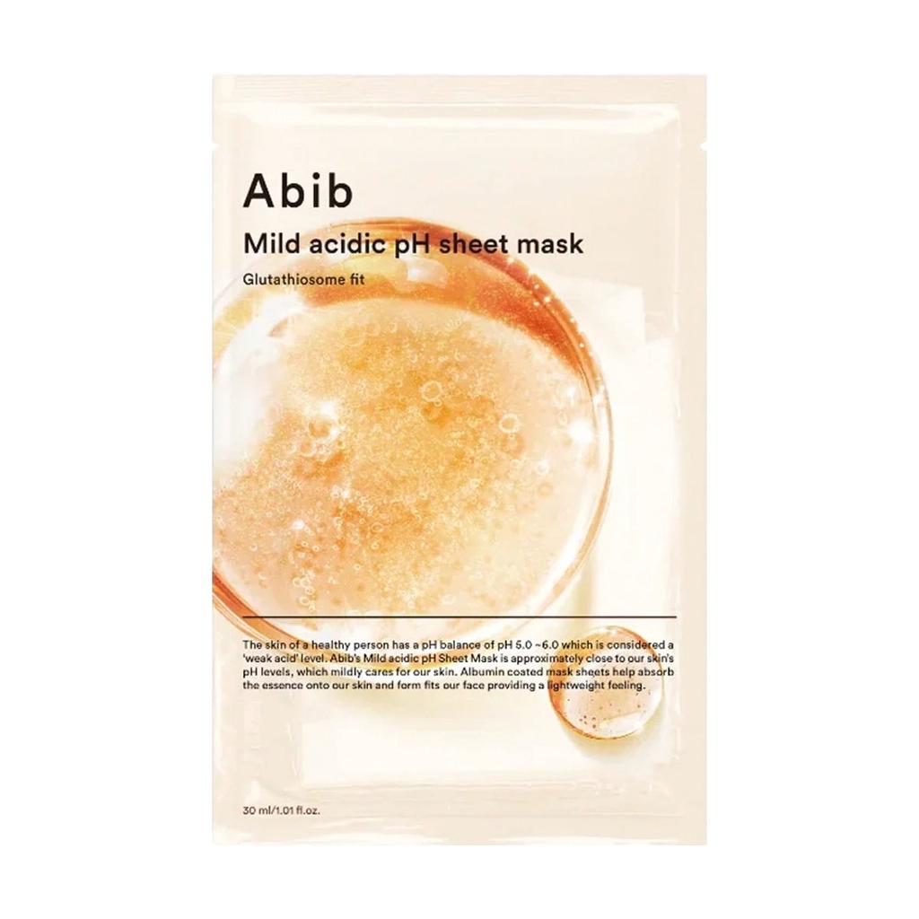 Mild Acidic pH Sheet Mask Glutathiosome Fit 30 Ml X 10 Pcs