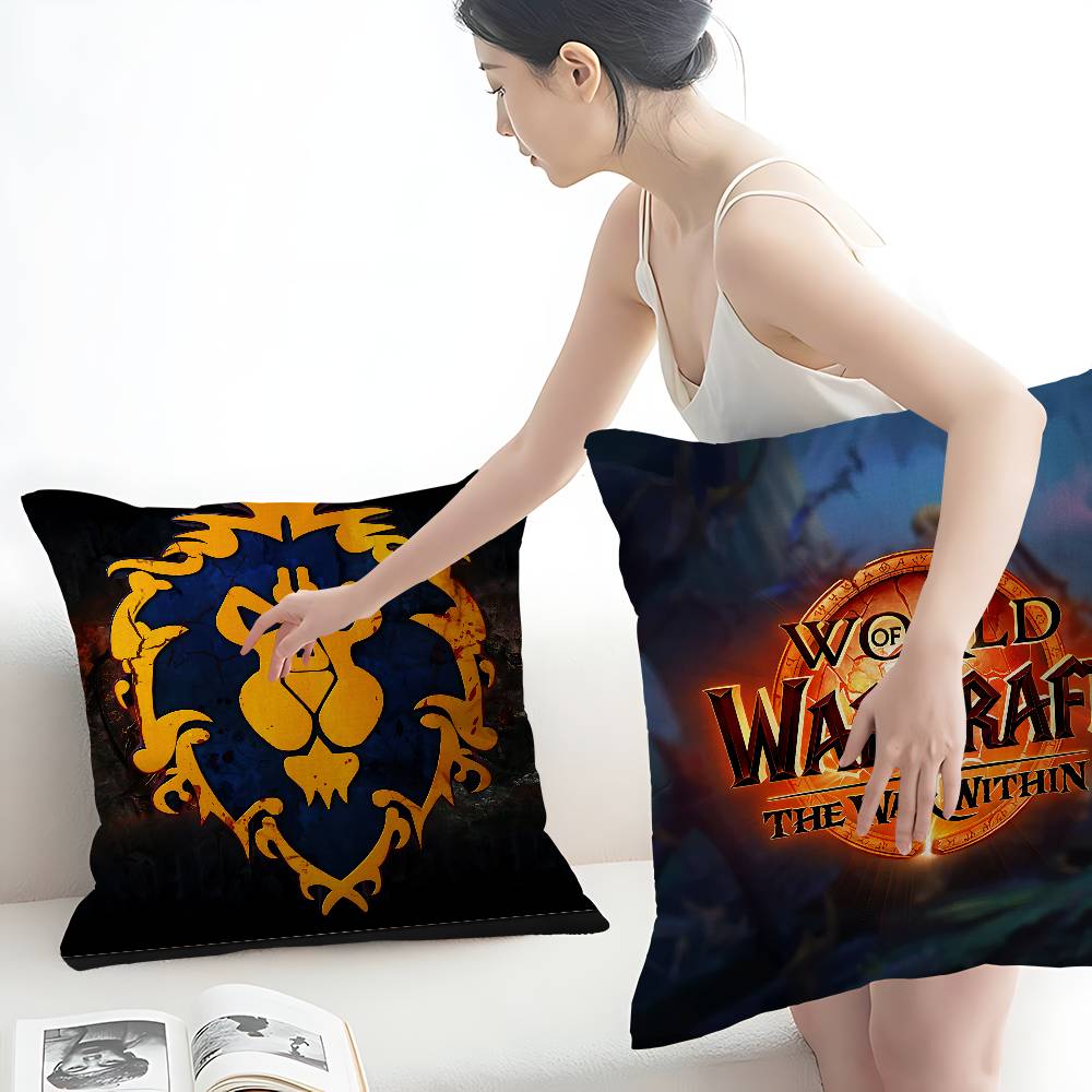 Arthas World Of Warcraft Pillow Anime Pillow Sofa Bed Head Pillow Cover Cushion Cover 45x45 Cm Fashion
