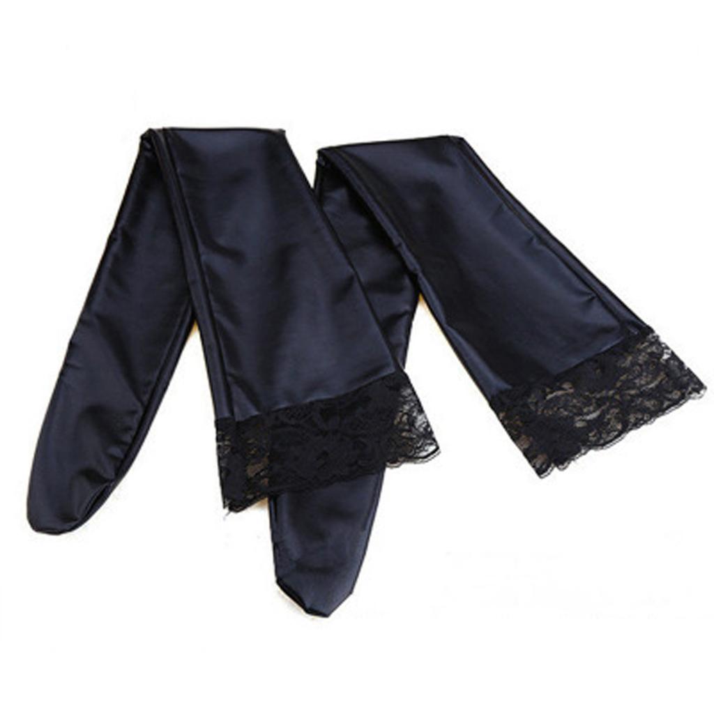 Leather Stockings Sexy Over-the-knee Lace Thigh Leather Socks