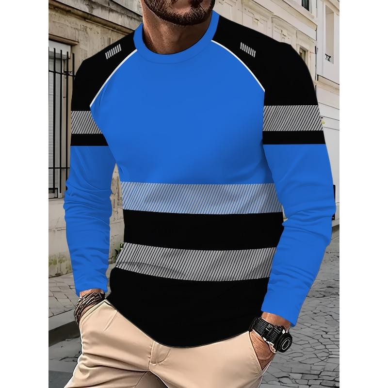 

New Men s Printed Workwear Long Sleeve T-Shirt Black Neon Green 6XL