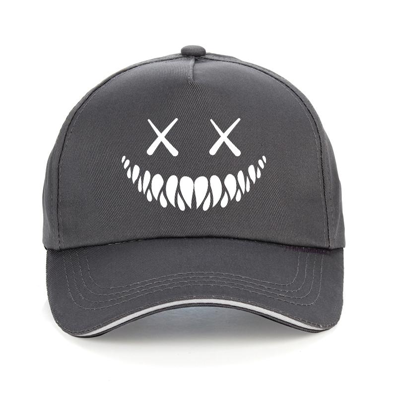 Demon Smiling Face Men Women Baseball Cap Funny Skull Summer Cool Trucker Hats Casual Adjustable Hats