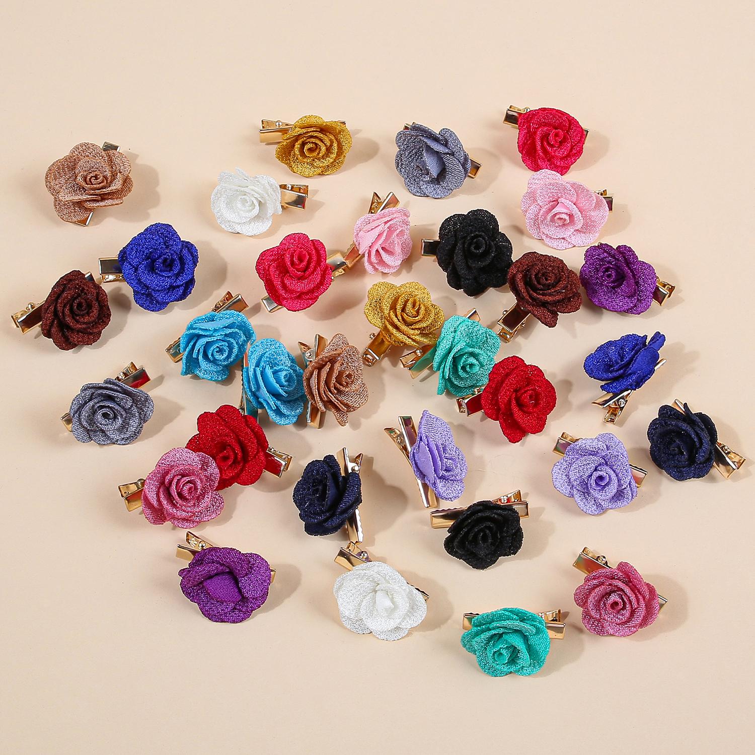 

32pcs Cute Flower Hair Clips Girls Barrettes Hairpins Fashion Floral Alloy Hair Clips Children Kids Women Hair Accessories