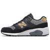 Nb 580 Minimalist Casual Leather Low-Top Marathon Running Shoes Women Sneaker Black Gold WRT580CD