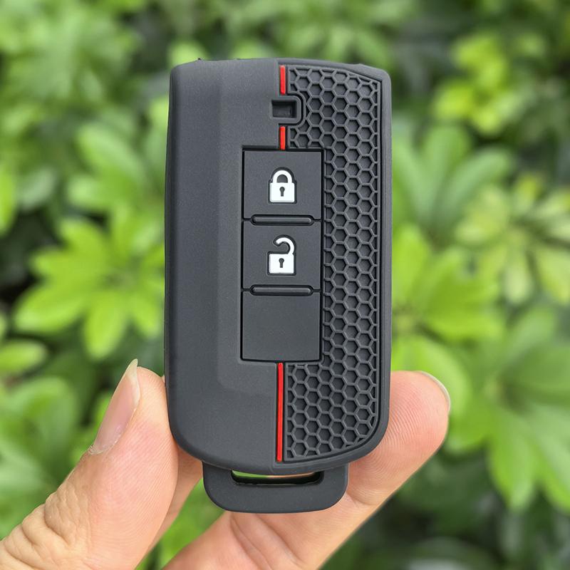 

Silicone Car Key Case Cover For Mitsubishi Outlander Xpander Triton ASX LANCER Pajero Sport 3 2020G Eclipse Cross L200 чёрный
