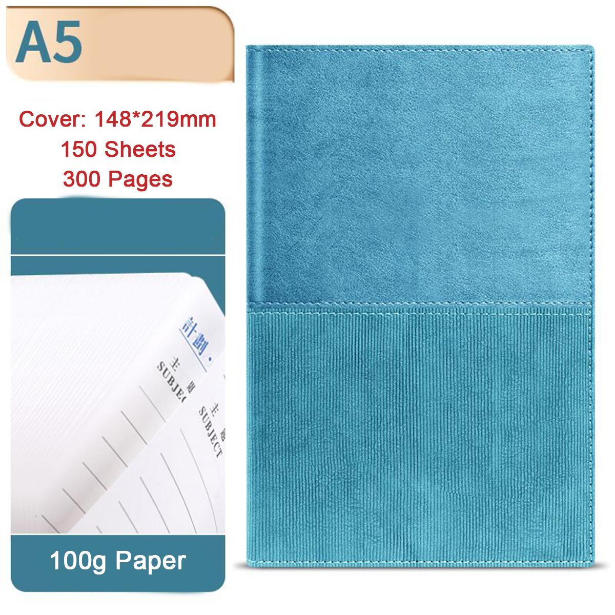 

Утолщенная книга для записи деловых встреч формата А5, школьная тетрадь, кожаный ежедневник, блокнот, тетрадь для расписания, 150 листов, 300 страниц A5