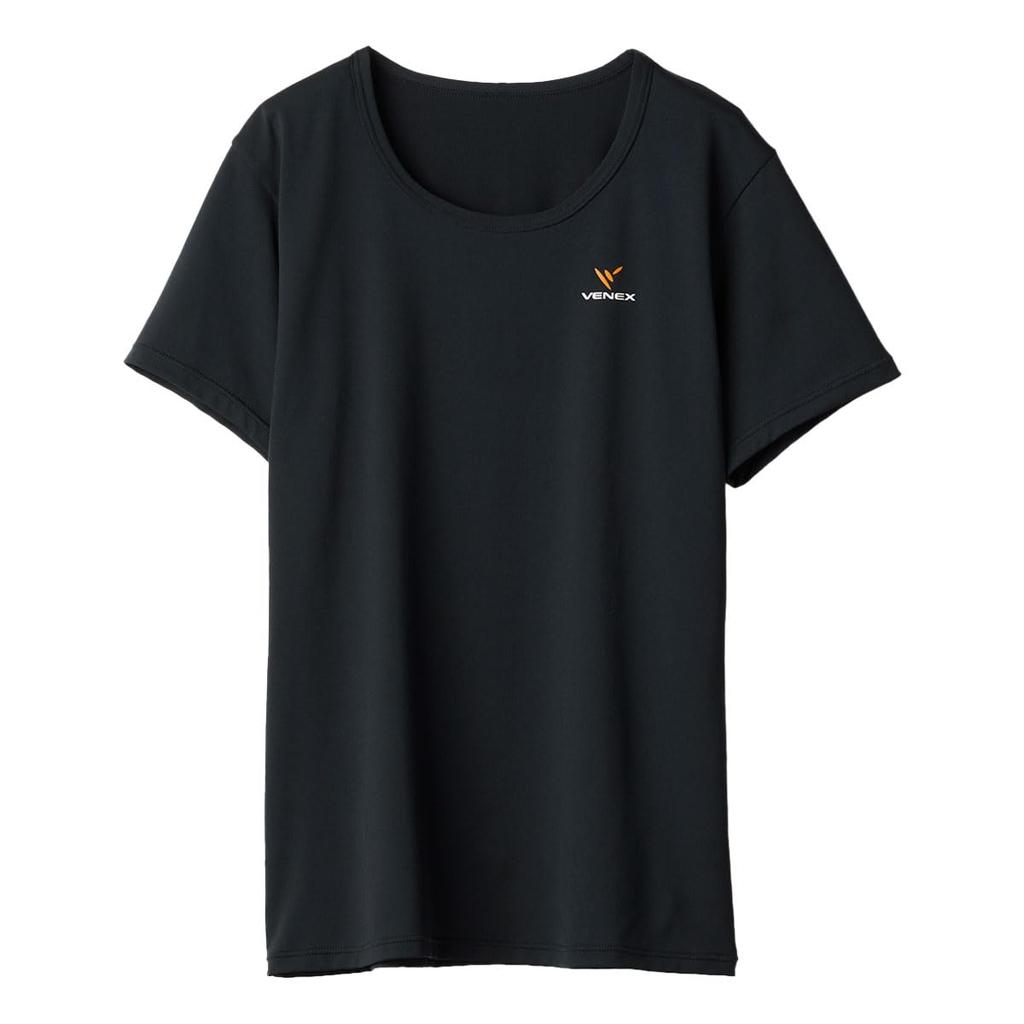 VENEX Short Sleeve Recovery 67060323 Women's T-Shirt, Black, XL,