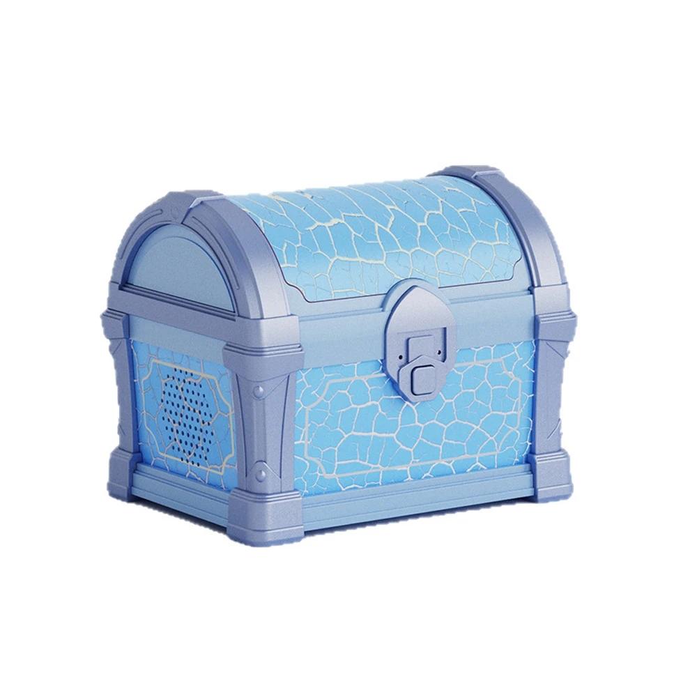 

Treasure Box Projection Light Bluetooth Speaker with White Noise Timeable Bedroom Atmosphere Night Light Projector Children Gift синій