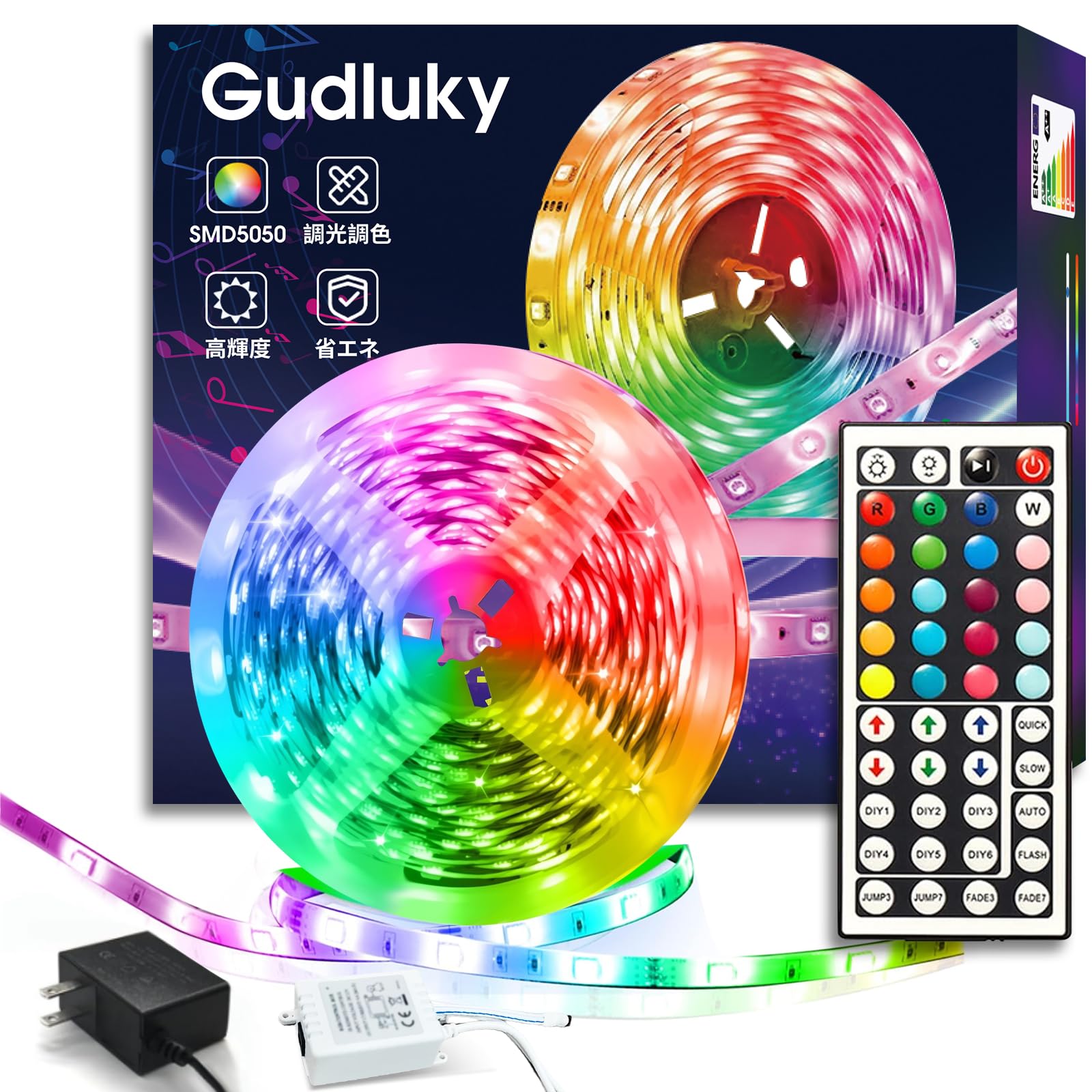 

5 м RGB светодиодная лента 300 Непрямой Высокий цвет Высокий Легкая установка PSE Пульт дистанционного управления Цвет В помещении Непрямой Под Декоративное В помещении Для гостиной и Праздников Свет,