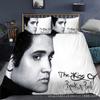 Größe 3D Digitaldruck Elvis Presley Heimtextil Quilt-Set Dreiteilig