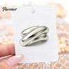 Daily Wear Brooch Minimalist Arched for Men Women, Golden Silver Alloy Lapel Pin Pin, Decorative Accessory Coats Dresses Suits Sweaters Anti Oxidation