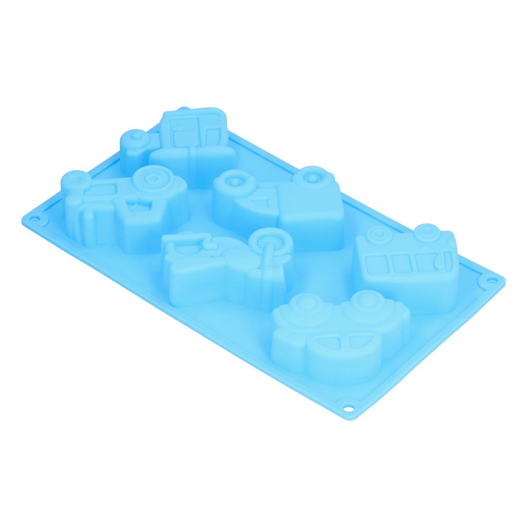 6‑Grid Originality Vehicle Pattern Mold Silicone Cake Mold Baking Tool for Home Bakery KitchenAutomobile Mold
