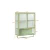 Armadio contemporaneo - MUVOE - Credenza alta - 2 ante - Verde - Vetro temperato