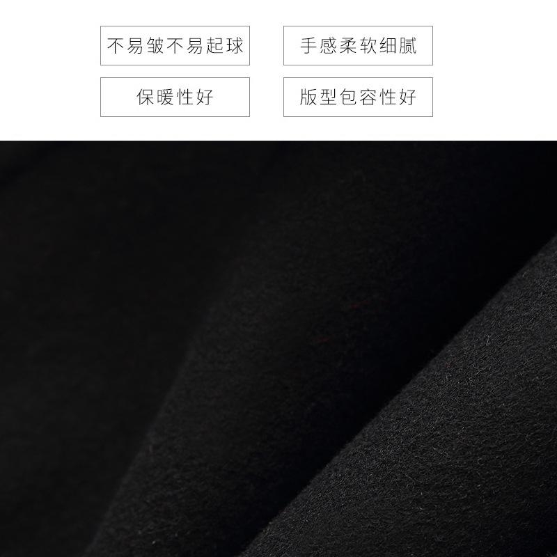Small spring, autumn and winter new double-sided woolen cashmere coat women's medium and long woolen coat